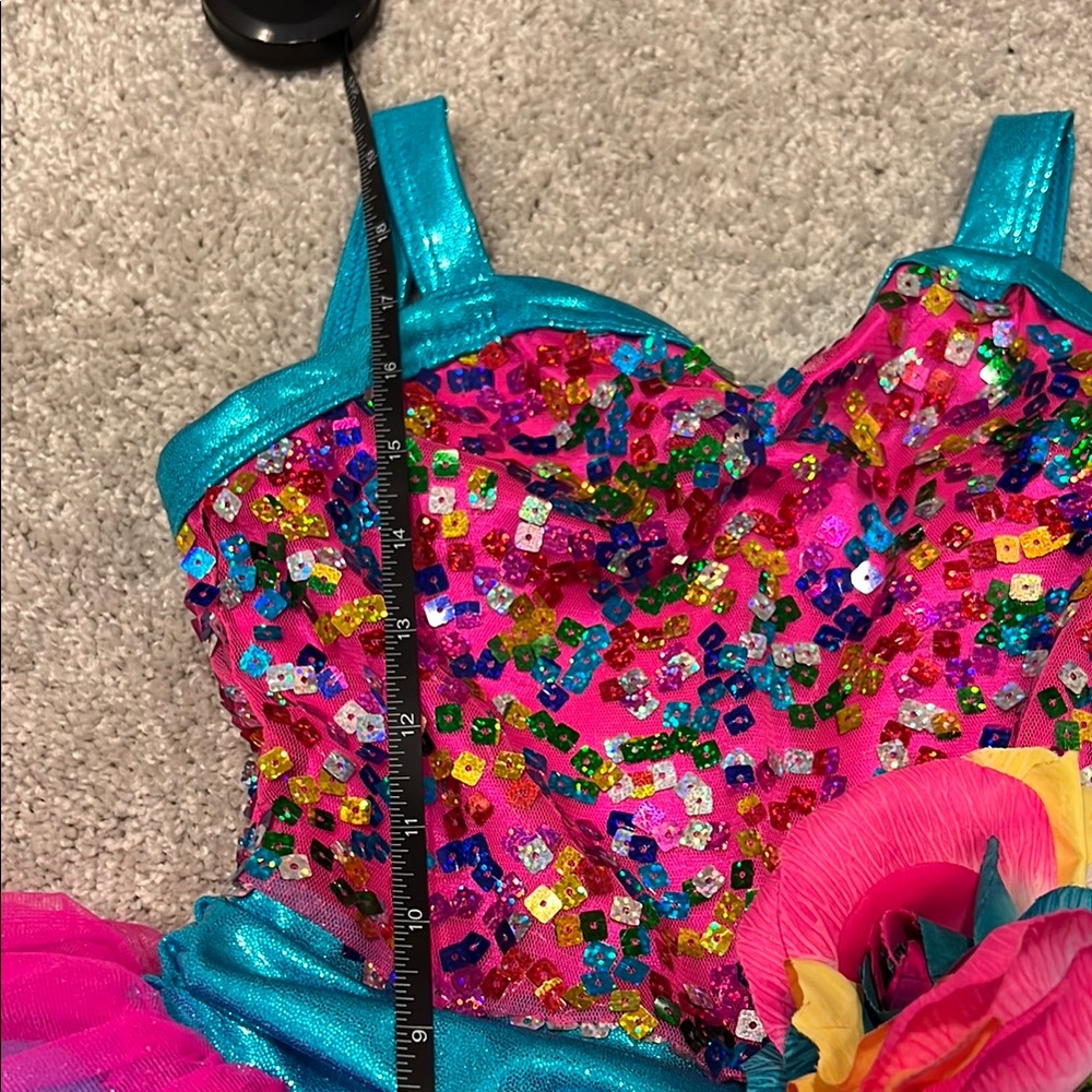 Colorful Sequin Kids Costume Dress - Picture 3 of 4